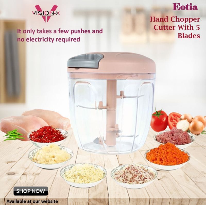 Eotia Hand Chopper Cutter with 5 Blades