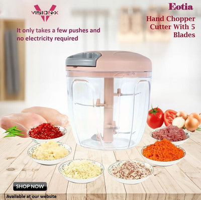 Eotia Hand Chopper Cutter with 5 Blades