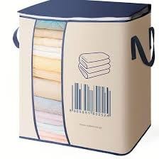 Barcode Print Foldable Storage Bag & Quilt Organizer