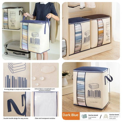Barcode Print Foldable Storage Bag & Quilt Organizer