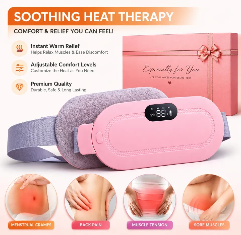 Smart Menstrual Heating Pad & Waist Pain Relief Massager