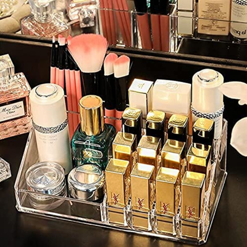 Clear Acrylic Makeup Organizer & Cosmetic Display Box